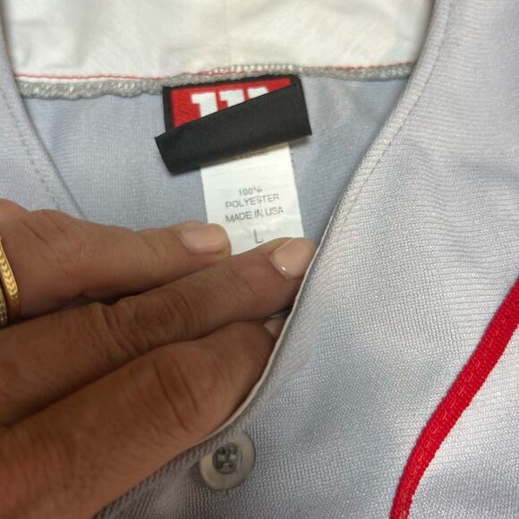 Vintage Wilson Red Sox Jersey Jim Rice Sleeveless Number 14 Mens‎ Size Large 80s - Picture 6 of 6
